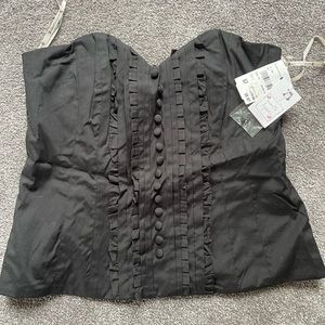 Nanette Lepore Tuxedo Corset size 10 NWT